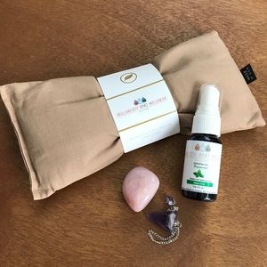 Yoga Eye Pillow- Unscented + Peppermint Spray Set